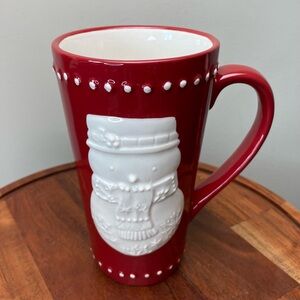 HALLMARK Christmas Snowman Red Mug